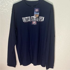 UNDER ARMOUR US Open Pebble Beach Long Sleeve T shirt Men's Large 2010 Blue $50